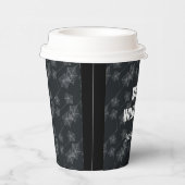 Gobelets En Papier Arrière - plan noir avec toiles d'araignée. Person (Droite)