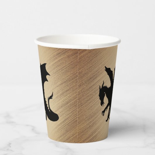 Gobelets En Papier Arrière - plan rustique Black Dragon (Droite)
