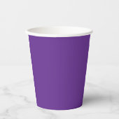 Gobelets En Papier arrière - plan violet avec bordure blanche (Recto)