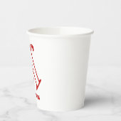 Gobelets En Papier Arsenal rétro (Gauche)