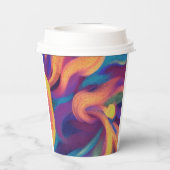 Gobelets En Papier Art Abstrait (Verso)