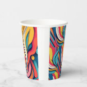 Gobelets En Papier Art Abstrait sur café Mug à deux tons (Droite)