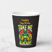 Gobelets En Papier Art Alien créatif Exprimant le désir de contact (Recto)