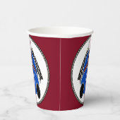 Gobelets En Papier Art Déco Comic Style Blue Race Car (Droite)