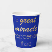 Gobelets En Papier Art déco Hanoukka (Verso)