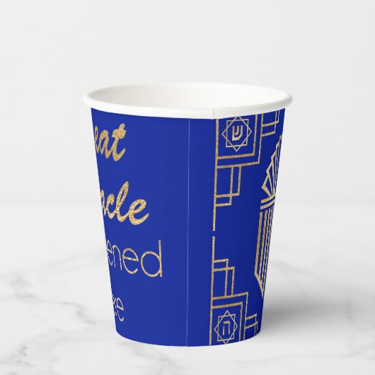 Gobelets En Papier Art déco Hanoukka (Droite)