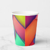 Gobelets En Papier Art moderne, Dplis de couleurs (Droite)