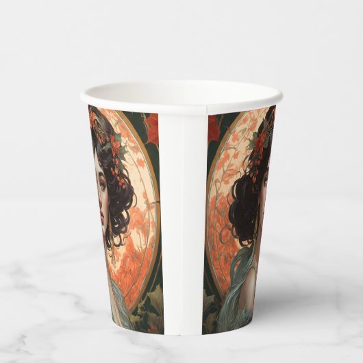 Gobelets En Papier Art Nouveau Beauté N° 1 (Droite)