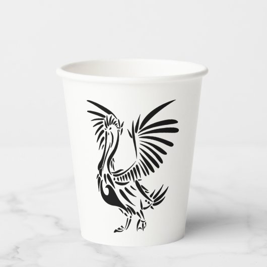 Gobelets En Papier Art tribal des Pélicans (Recto)