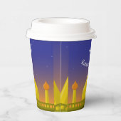 Gobelets En Papier Art typographique du croissant islamique Ramadan K (Droite)