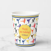 Gobelets En Papier Arts Martiaux Karate Kids Boy Bonne fête d'anniver (Recto)