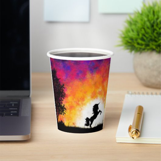 Gobelets En Papier Artsy Unicorn (Insitu)