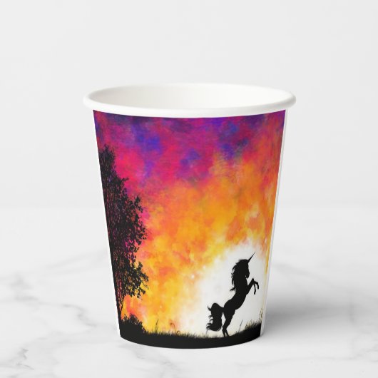 Gobelets En Papier Artsy Unicorn (Verso)