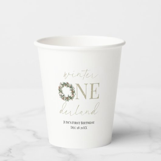 Gobelets En Papier ASPEN Winter ONE derland Paper Cup (Recto)