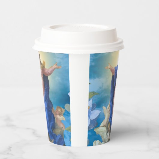 Gobelets En Papier Assomption religieuse de Marie Anges catholique (Gauche)