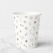 Gobelets En Papier Astrologie Star Motif (Verso)