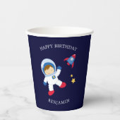 Gobelets En Papier Astronaut Boy Anniversaire de enfant Paper Cup (Recto)