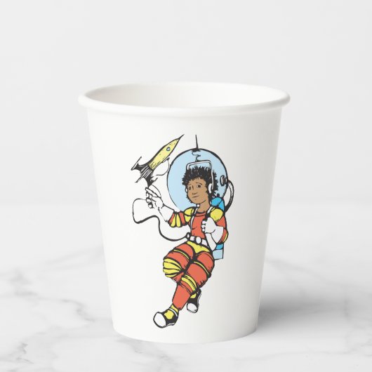 Gobelets En Papier Astronaut fille (Recto)