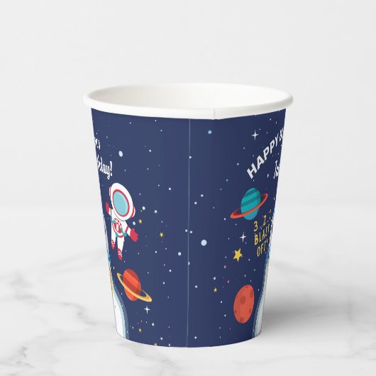 Gobelets En Papier Astronaut vaisseau spatial Rockship (Droite)