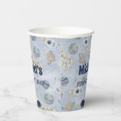 Gobelets En Papier Astronaute de la galaxie spatiale (Droite)