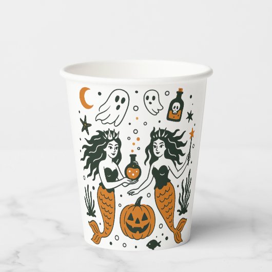 Gobelets En Papier Atlantide hantée : Une ville engloutie avec des ru (Verso)