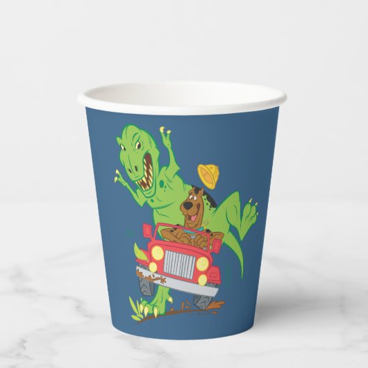 Gobelets En Papier Attaque Scooby Doo T-Rex (Recto)