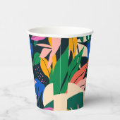 Gobelets En Papier Attention Getter tropical abstrait (Droite)