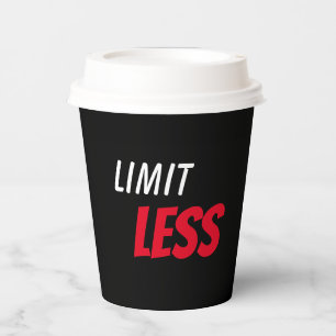 Gobelets En Papier Attitude positive positive sans limite