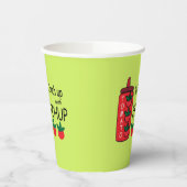 Gobelets En Papier Attrapons-nous avec Ketchup Party (Gauche)