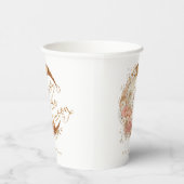 Gobelets En Papier Au-dessus de la lune baby shower de lune fleurie o (Droite)