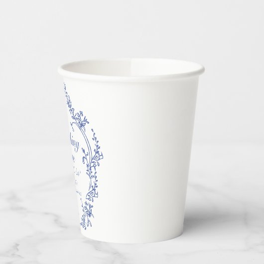 Gobelets En Papier AURELIA Chinoiserie Something Blue Baby Shower Mar (Gauche)