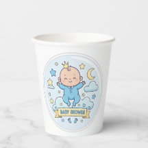 Autocollant pour baby shower pour garçon