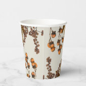 Gobelets En Papier Automne Automne Aquarelle Feuilles de feuillage (Droite)