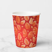 Gobelets En Papier Automne Automne Canted Apple Party (Verso)