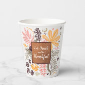 Gobelets En Papier Automne Botanique (Recto)