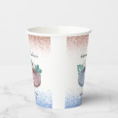 Gobelets En Papier Automne Citrouille Genre Révéler parties scintilla (Gauche)