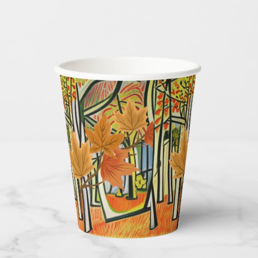 Gobelets En Papier Automne Extraordinaire (Recto)