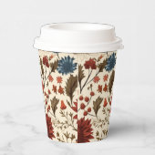 Gobelets En Papier Automne Moderne Automne Botanique Floral (Droite)