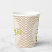 Gobelets En Papier Automne Plaid Teddy Bear Citrouille Feuilles (Droite)