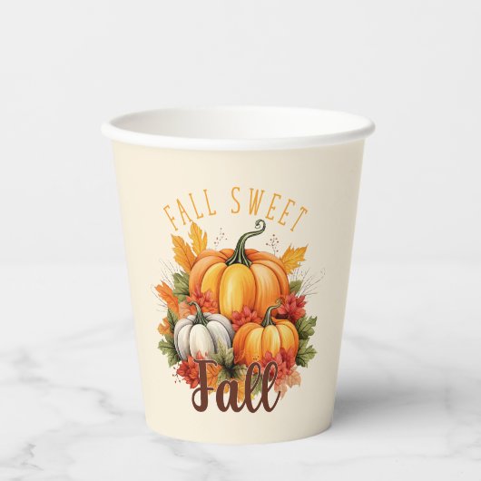 Gobelets En Papier Automne Sweet Fall (Recto)