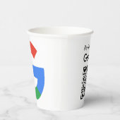 Gobelets en papier avec code QR de avis Google mod (Droite)