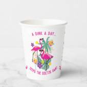 Gobelets En Papier Avec texte Summer Pickleball 🤩 Fête Tropicale (Gauche)