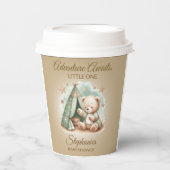 Gobelets En Papier Aventure Attend Genre Neutre Ours Bébé (Recto)