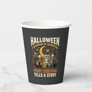 Gobelets En Papier Aventure de nuit de costume d'Halloween