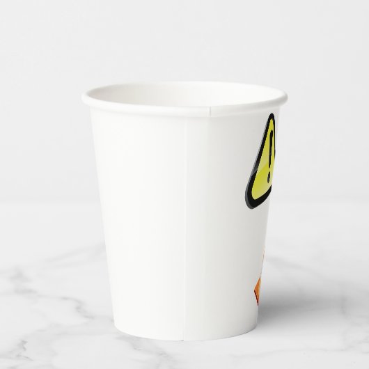 Gobelets En Papier Avertissement du cône de signalisation (Droite)