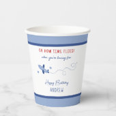 Gobelets En Papier Avion adorable Comment le temps vole premier anniv (Recto)