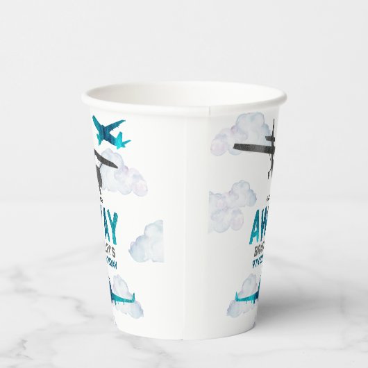 Gobelets En Papier Avion Aviation Tout âge Anniversaire Partie (Droite)