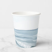 Gobelets En Papier Avion bleu blanc (Verso)