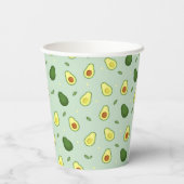 Gobelets En Papier Avocado Saint-Guacamole Baby shower vert Anniversa (Verso)