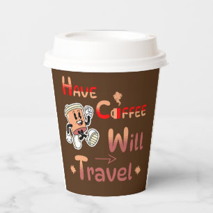 Gobelets En Papier Avoir du café va voyager Coupe pour les spiritueux